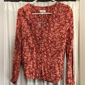 Lucky Brand Floral Blouse